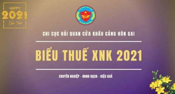 Biểu thuế xuất nhập khẩu năm 2021