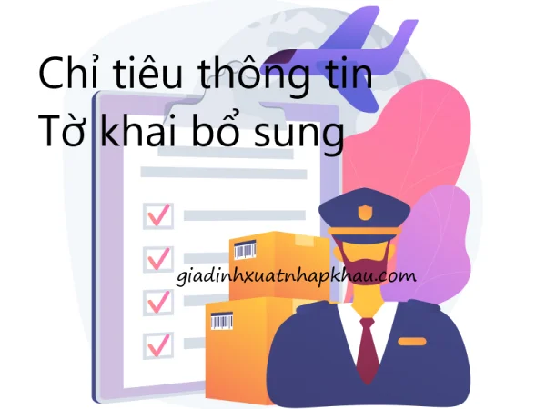 Chỉ tiêu thông tin Tờ khai bổ sung