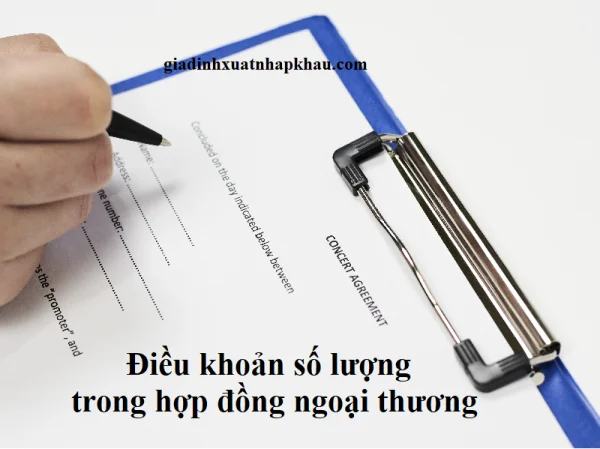 Điều khoản số lượng trong hợp đồng ngoại thương