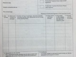 C/O form AJ cho hàng hóa xuất nhập khẩu đi Nhật Bản