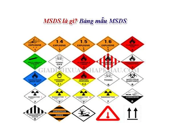 MSDS là gì? Bảng mẫu MSDS